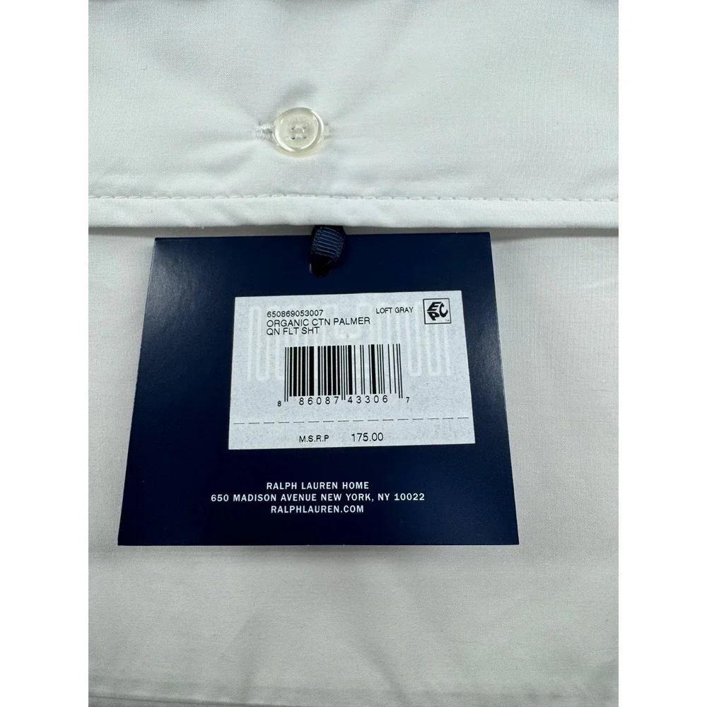 Ralph Lauren Avery Navy Blue Geometric Pattern Queen‎ Duvet Cover - 108 x 96 in